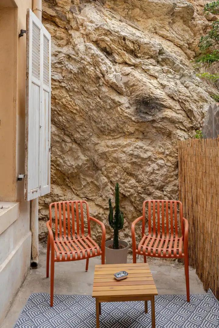 "La Baigneuse" Vallon Des Auffes Marsiglia Esterno foto