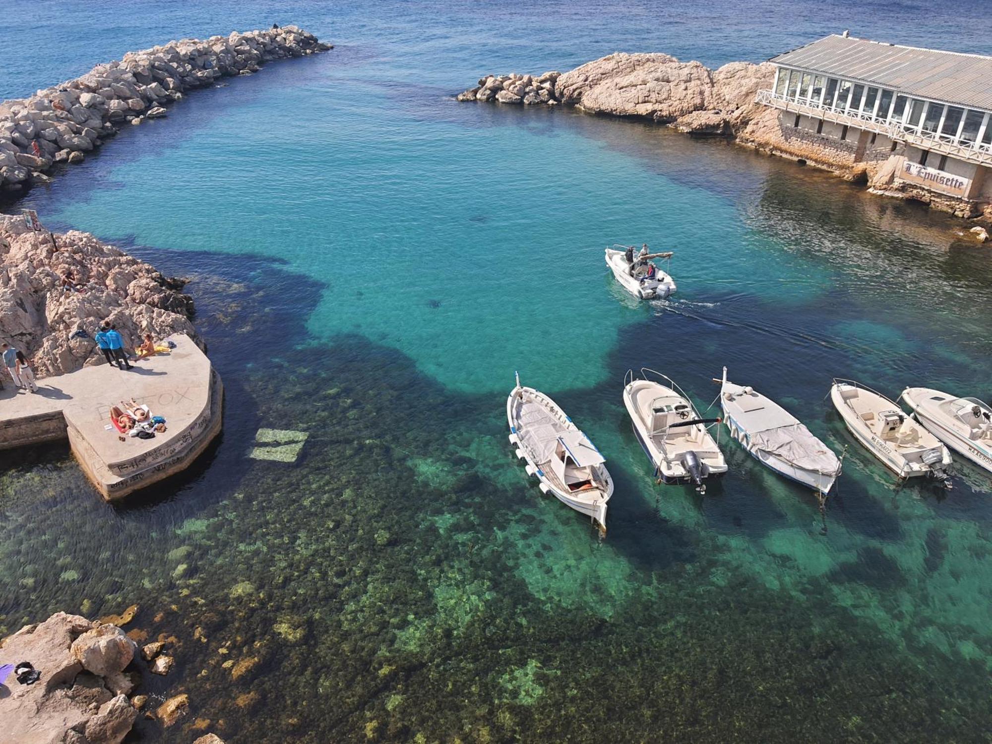 "La Baigneuse" Vallon Des Auffes Marsiglia Esterno foto